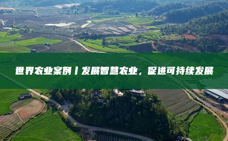 世界农业案例丨发展智慧农业,促进可持续发展 物联网技术研发